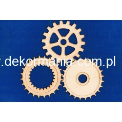 Mechanizm zegara,trybiki   3 szt - średnica zewnętrzna 10cm  , koło, koła zębate I,II,III